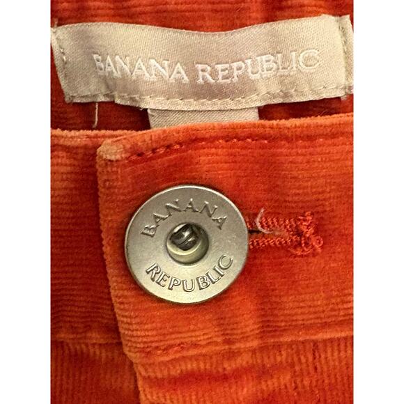 Banana Republic Winter Orange Corduroy Pants. Size 27 - Picture 6 of 8
